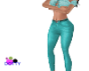Bluegreen cowgirl jeans