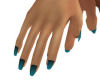 Blue/Green Nails