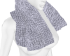 Grey Fluffy Neck Towel
