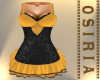 Gold Black Glitter Dress