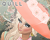 ! A lady Like Coral Hat 