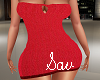 Lycra Dress-Red