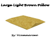 Large Light Brown Pillow