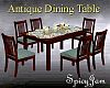 Antq Dining Table LtBlue