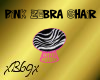 [B69]Pink Zebra Chair