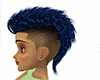 Blue Haie shaved sides.