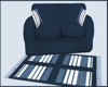 Lukkina blue/white couch