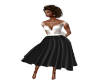 TEF BLACK WHITE JEWELED