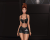 LCA Black Jean Skirt