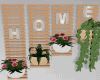 Boho Home Sign Wall Deco