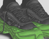 Shoe Black Green