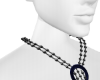 Pearl necklace navy