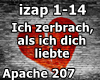 Ich zerbrach