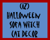 Sofa Witch Cat Decor
