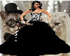 Blk.Gown LaceTop wJewels