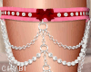 C~Red/Pink Amore Garter