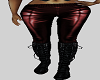 RED BLK PANTS BOOTS F