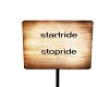 startride stop ride sign