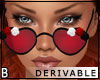 DRV Rose Heart Glasses