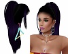 Black Purple Ponytail