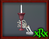 Skeleton Candle Red 2