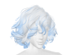 Eva White&Blue Hair