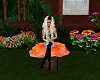 Fall Poppy Flower Chair