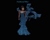 AO~Feathered Blue Gown