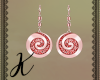 Kira Earrings Rose Red