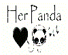 Her Panda head sign