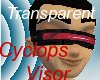 {69D}Cyclops Visor TRANS