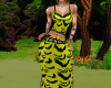 ch)sexy bat lime dress