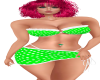 Green Poka Dot Bikini