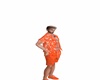 orange swim outfit