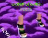 Green Striped Heels