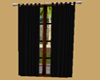 (D)SIngle Black curtains