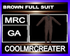 BROWN FULL SUIT