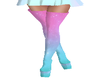 thigh high pastel boots