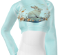 ER Turquoise bunny top