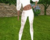 Uptown Lace Pants White