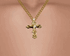 cadena cruz oro