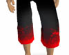 black/red shorts