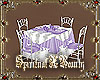 Purple/Silver Table Set