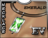 EV Ribbon Choker Emerald