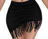 Sassy Fringe Skirt Black