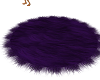 Purple fur rug