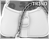 ᵀ White Buckle Purse