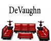 Red Leather Couch Set
