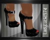 Aleeza Black Strap Heels