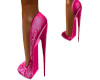 TEF PINK LACE HEELS